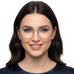 Geometric Silver Metal Glasses #BS0423-0152