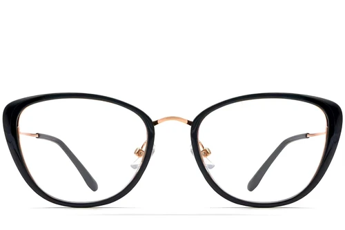 Lunettes papillon noires TR90 #BS0423-0153