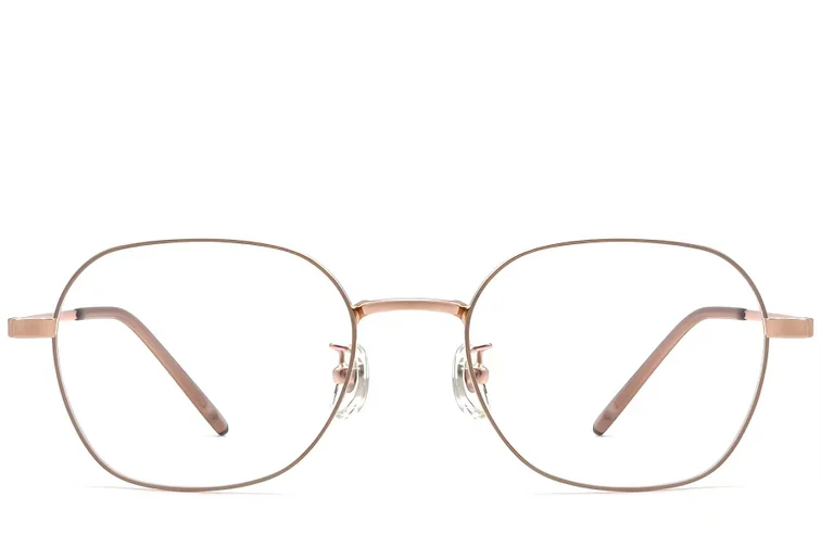 Geometric Brown Metal Glasses #BS0423-0159