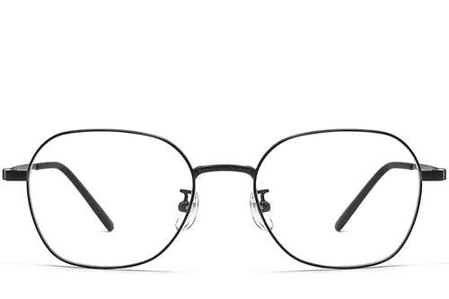 Lunettes géométriques en métal noir #BS0423-0160
