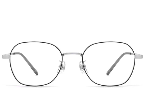 Lunettes géométriques en métal noir #BS0423-0161