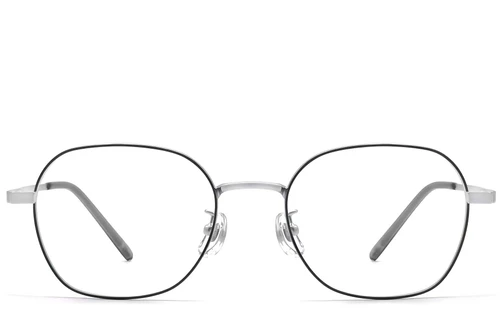 Lunettes géométriques en métal noir #BS0423-0161