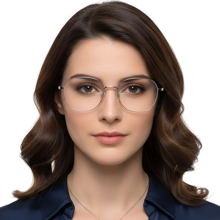 Geometric Silver Metal Glasses #BS0423-0164