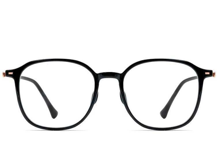 Geometric Black TR90 Glasses #BS0423-0165