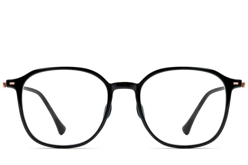 Geometric Black TR90 Glasses #BS0423-0165