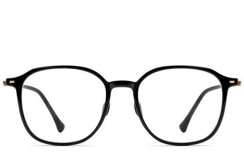 Geometric Black TR90 Glasses #BS0423-0165