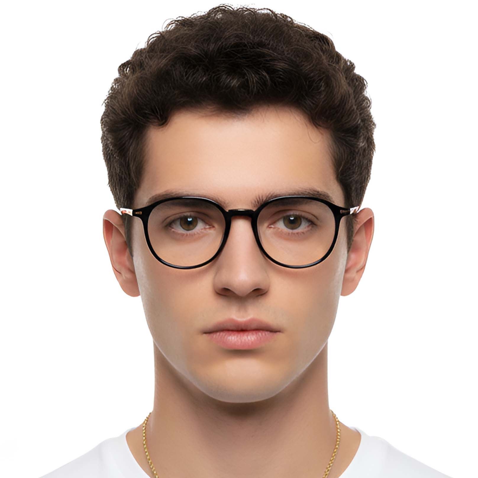 Gafas geométricas negras TR90 #BS0423-0165