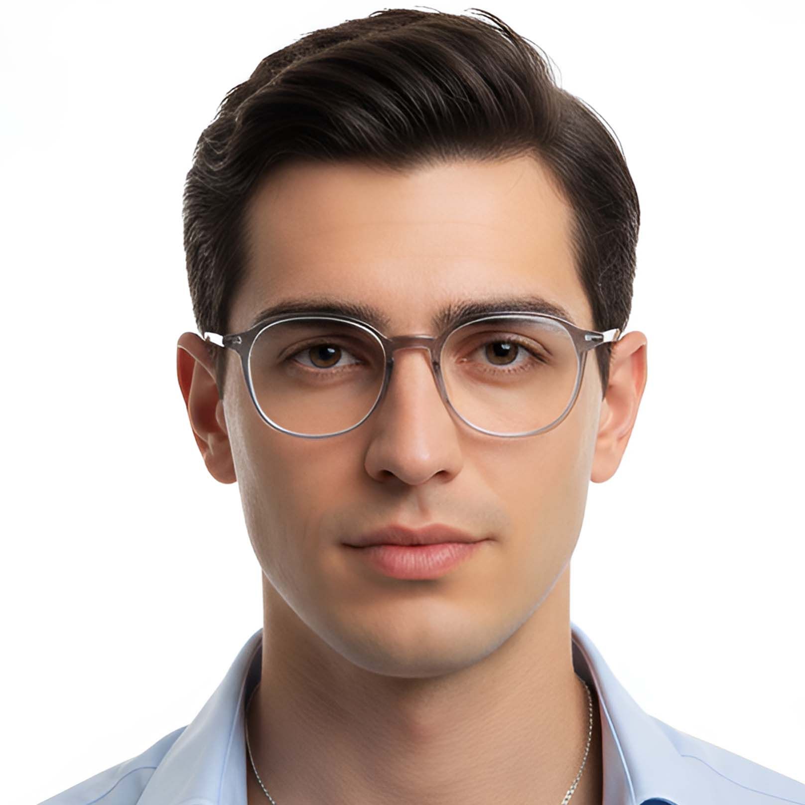 Geometric Grey TR90 Glasses #BS0423-0166