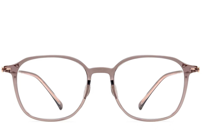 Lunettes géométriques marron TR90 #BS0423-0167