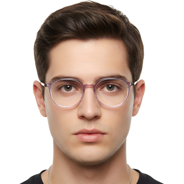 Geometric Pink TR90 Glasses #BS0423-0169