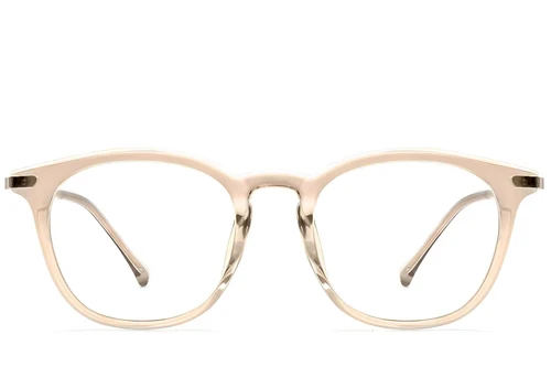 Lunettes ovales jaunes TR90 #BS0423-0176