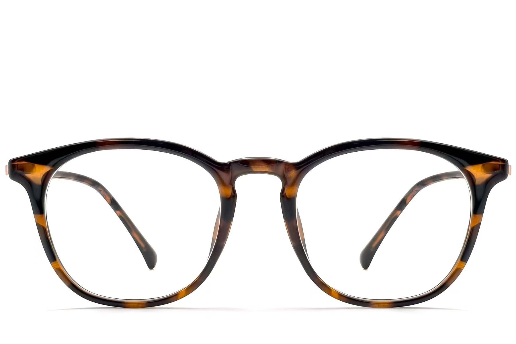 Oval Tortoiseshell TR90 Glasses #BS0423-0177