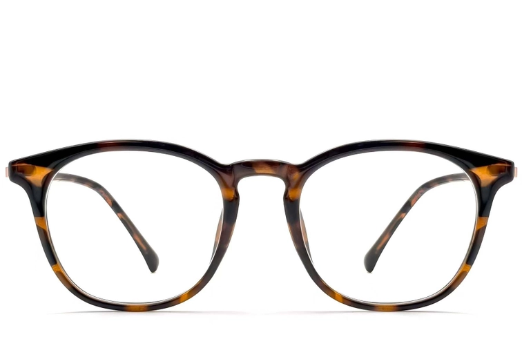 Oval Tortoiseshell TR90 Glasses #BS0423-0177