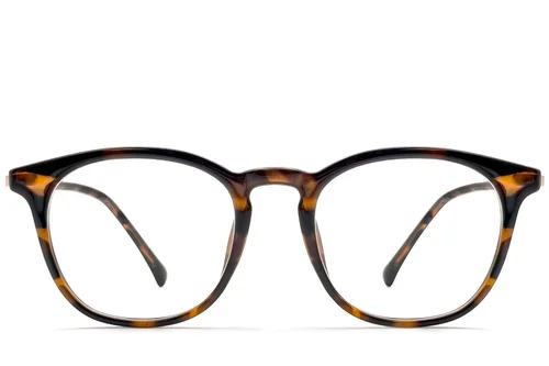Lunettes ovales en écaille de tortue TR90 #BS0423-0177