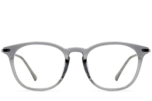Lunettes ovales grises TR90 #BS0423-0179