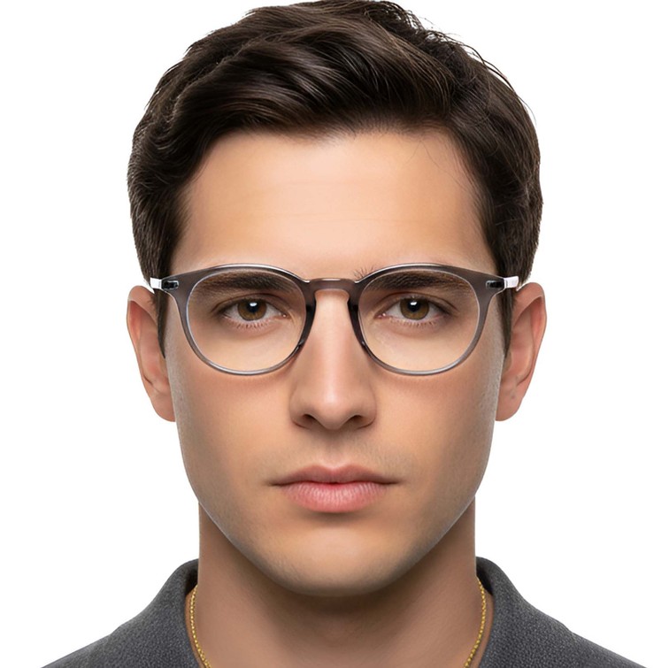 Oval Grey TR90 Glasses #BS0423-0179