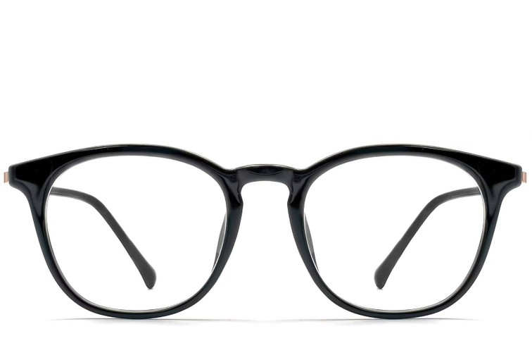 Ovale zwarte TR90 bril #BS0423-0180