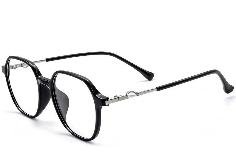 Geometric Black TR90 Glasses #BS0423-0183