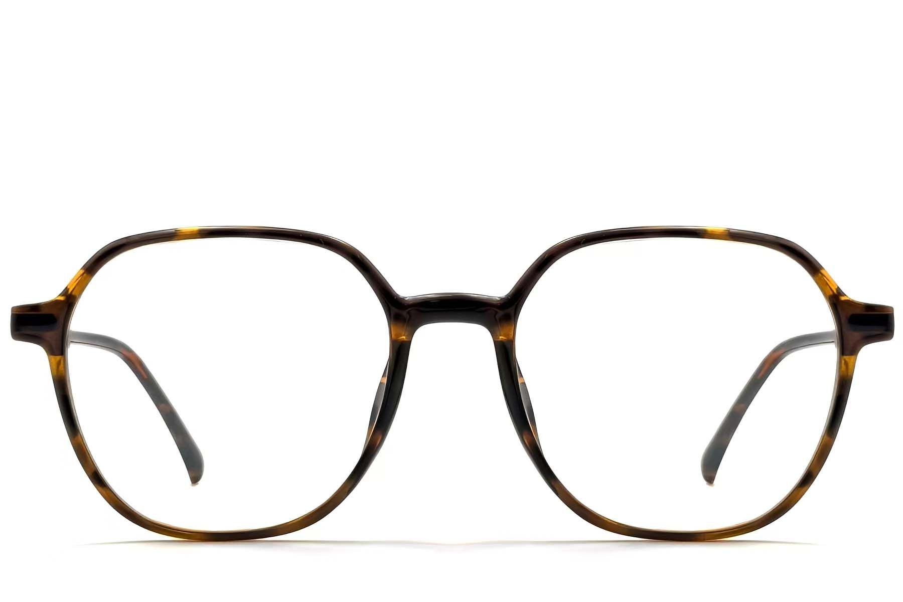 Geometric Tortoiseshell TR90 Glasses #BS0423-0185
