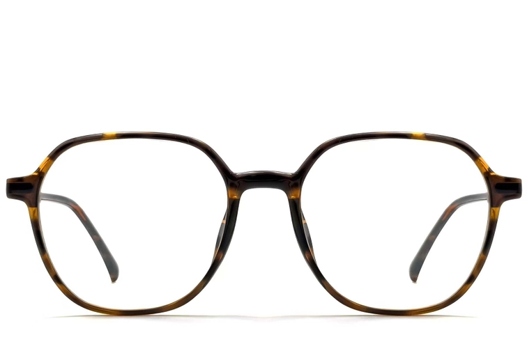 Geometric Tortoiseshell TR90 Glasses #BS0423-0185