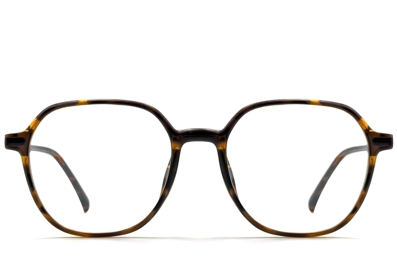 Geometric Tortoiseshell TR90 Glasses #BS0423-0185