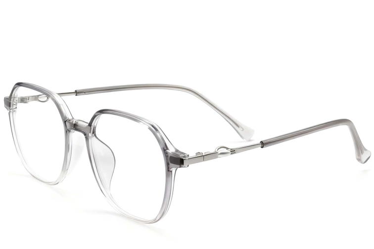 Geometric Grey TR90 Glasses #BS0423-0186