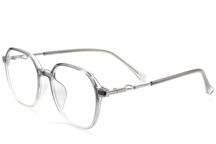 Geometric Grey TR90 Glasses #BS0423-0186