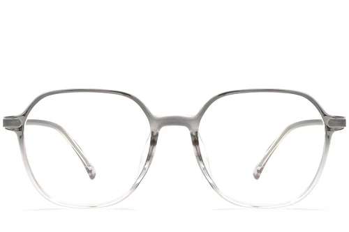 Gafas geométricas grises TR90 #BS0423-0186
