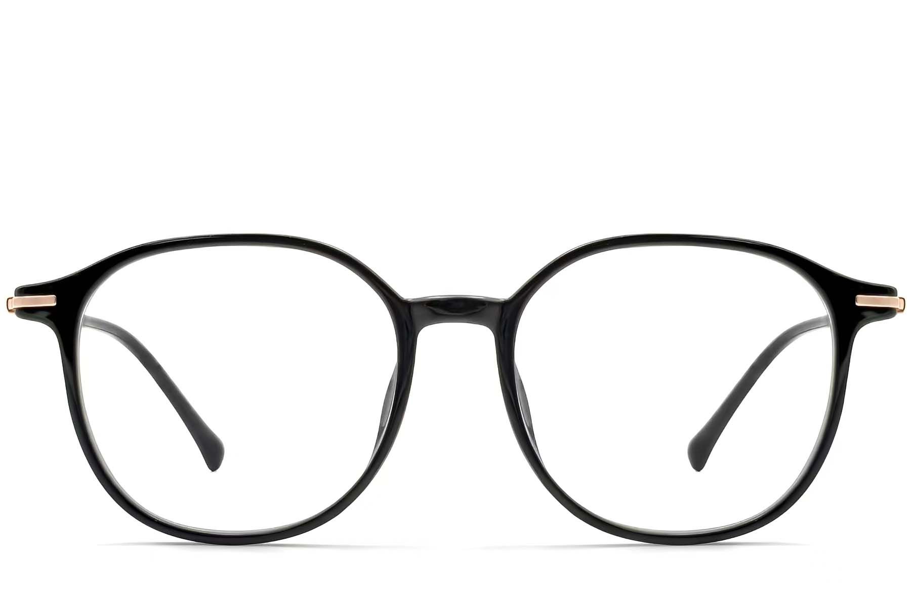 Lunettes ovales noires TR90 #BS0423-0187