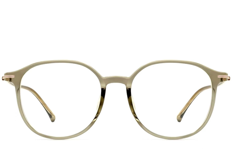 Oval Green TR90 Glasses #BS0423-0189