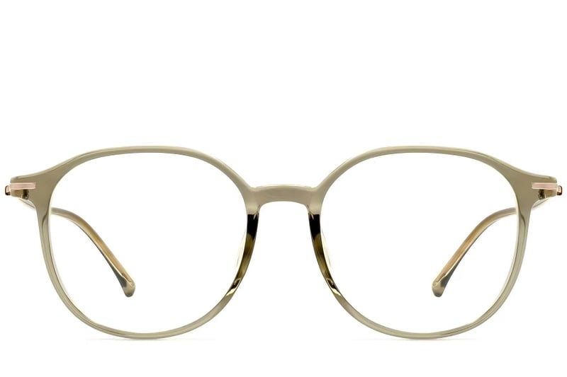 Oval Green TR90 Glasses #BS0423-0189