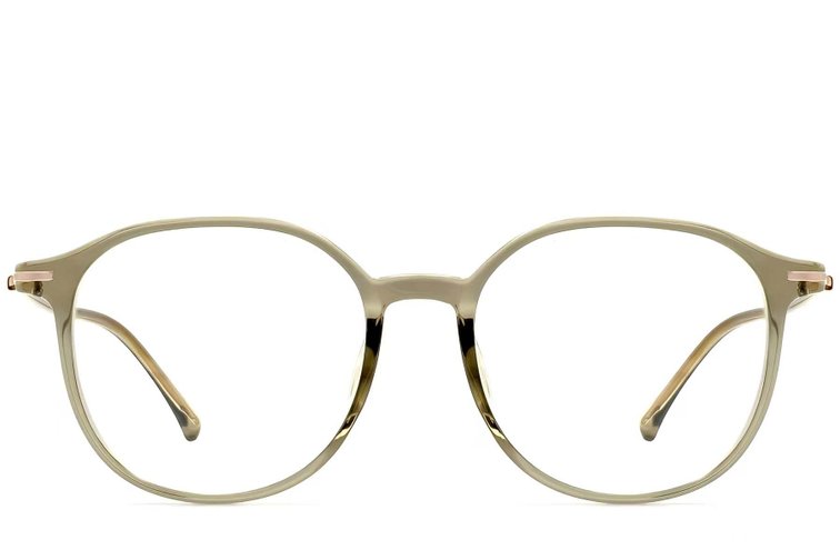 Gafas TR90 ovaladas verdes #BS0423-0189