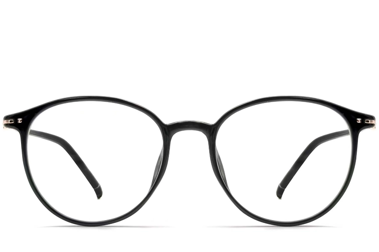 Gafas ovaladas negras TR90 #BS0423-0196