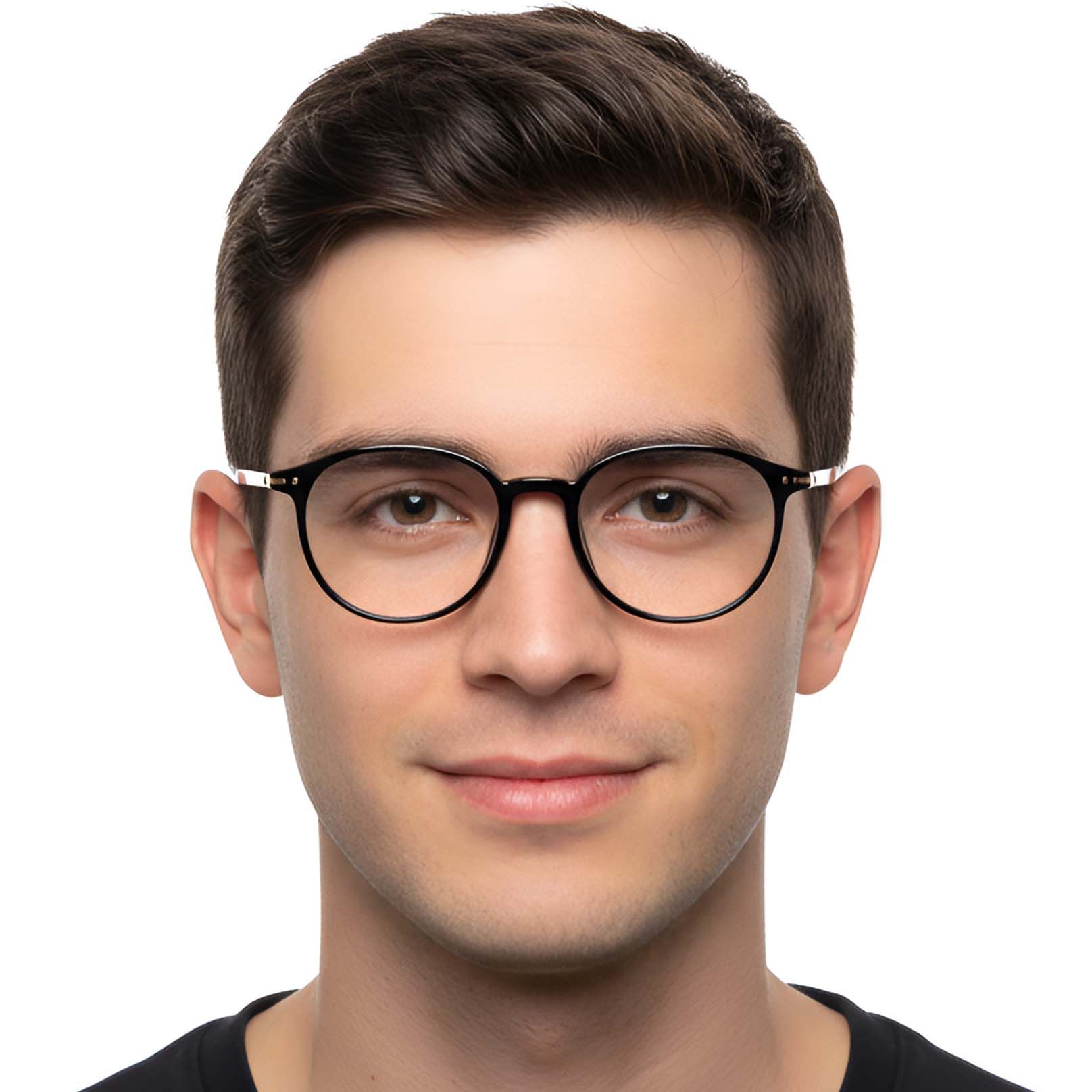 Oval Black TR90 Glasses #BS0423-0196