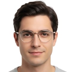 Oval Grey TR90 Glasses #BS0423-0199