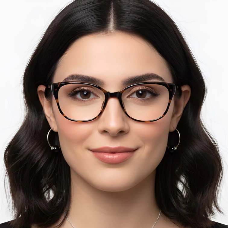 Gafas mariposa TR90 con diseño de carey #BS0423-0205