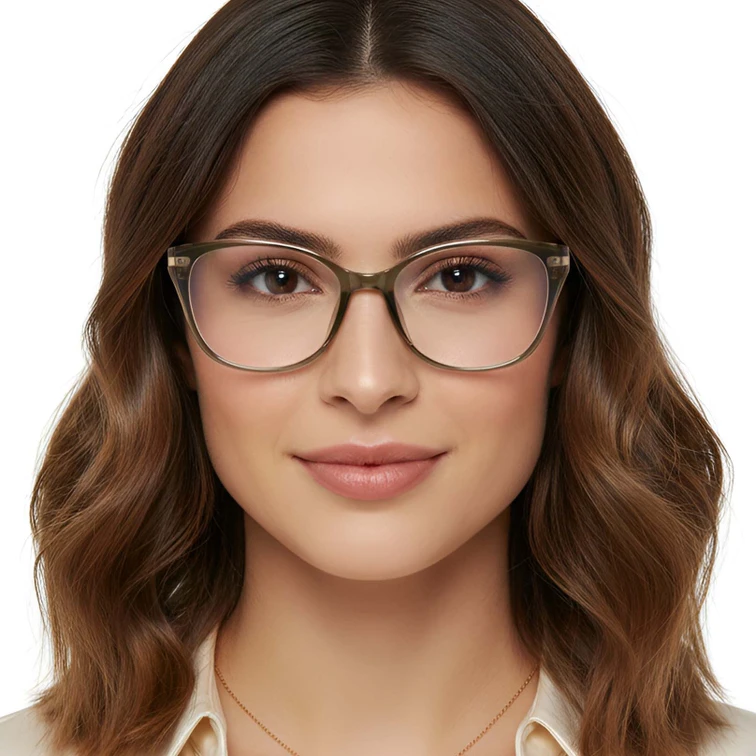 Lunettes papillon vertes TR90 #BS0423-0206