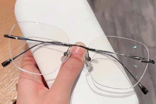 Lunettes invisibles en titane gris #BS0423-0207