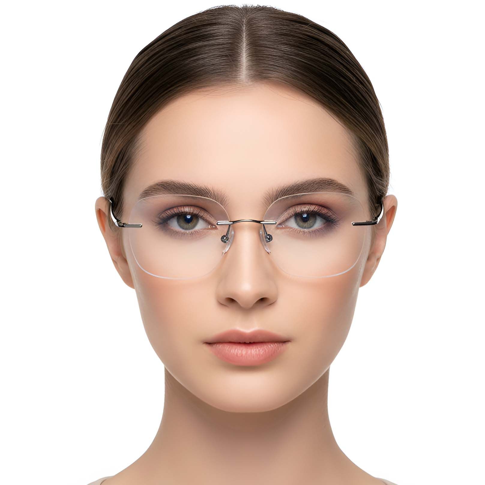 Invisible Grey Titanium Glasses #BS0423-0207