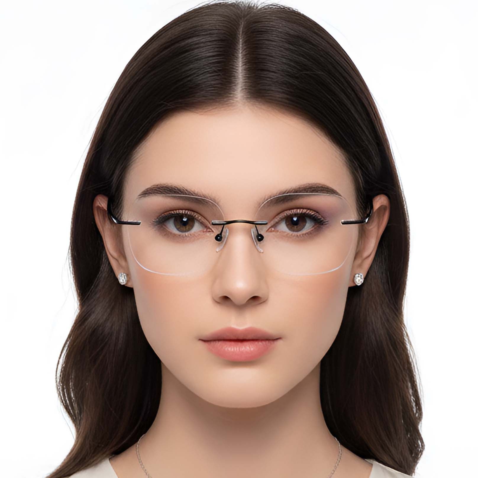 Invisible Black Titanium Glasses #BS0423-0208