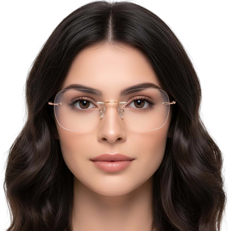 Invisible Pink Titanium Glasses #BS0423-0211