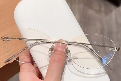 Lunettes invisibles en titane doré #BS0423-0212