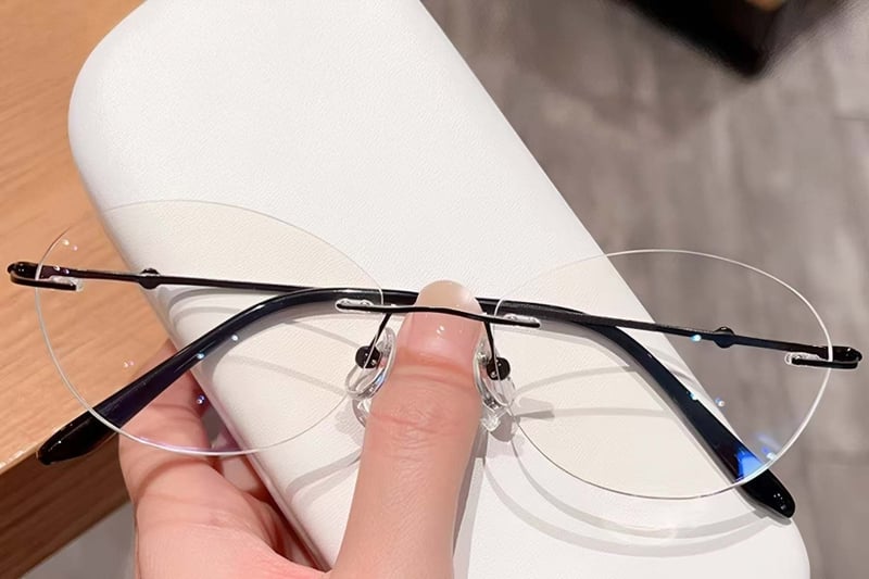 Invisible Black Titanium Glasses #BS0423-0214