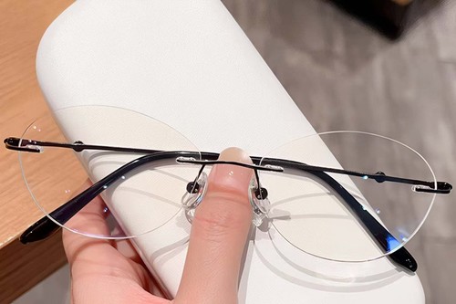 Invisible Black Titanium Glasses #BS0423-0214