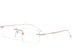 Invisible Pink Titanium Glasses #BS0423-0216