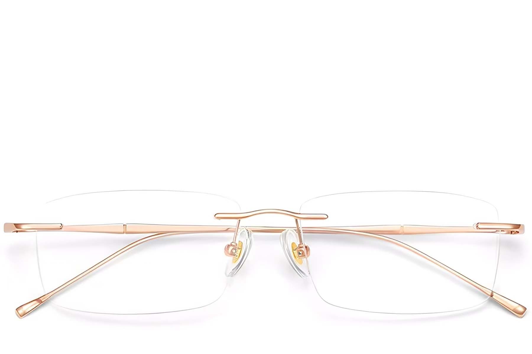 Invisible Pink Titanium Glasses #BS0423-0216