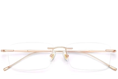 Invisible Pink Titanium Glasses #BS0423-0216