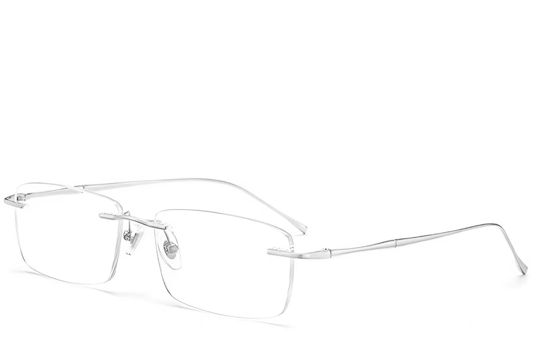 Invisible Silver Titanium Glasses #BS0423-0218