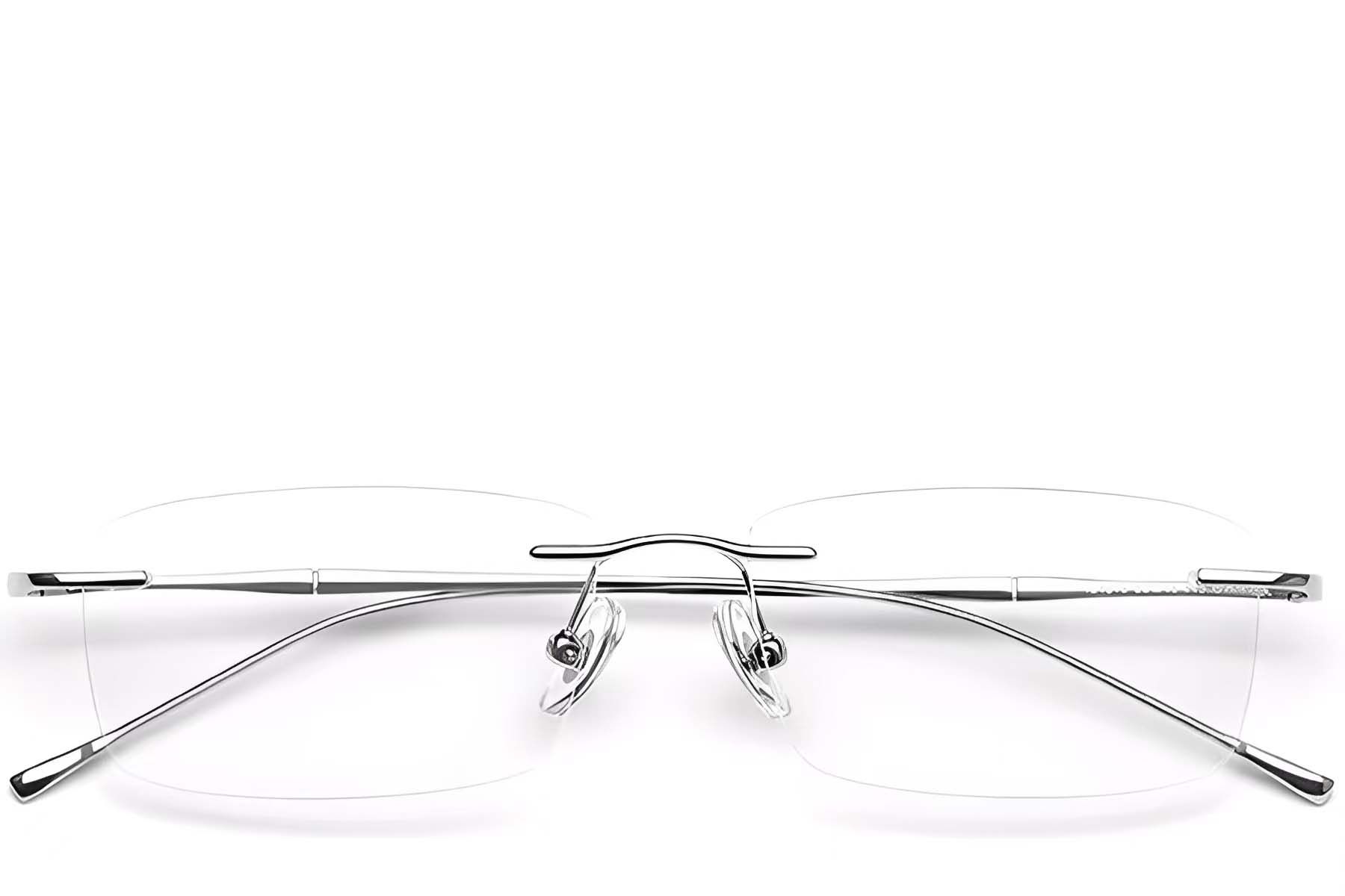 Invisible Silver Titanium Glasses #BS0423-0218