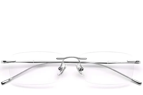 Lunettes invisibles en titane argenté #BS0423-0218